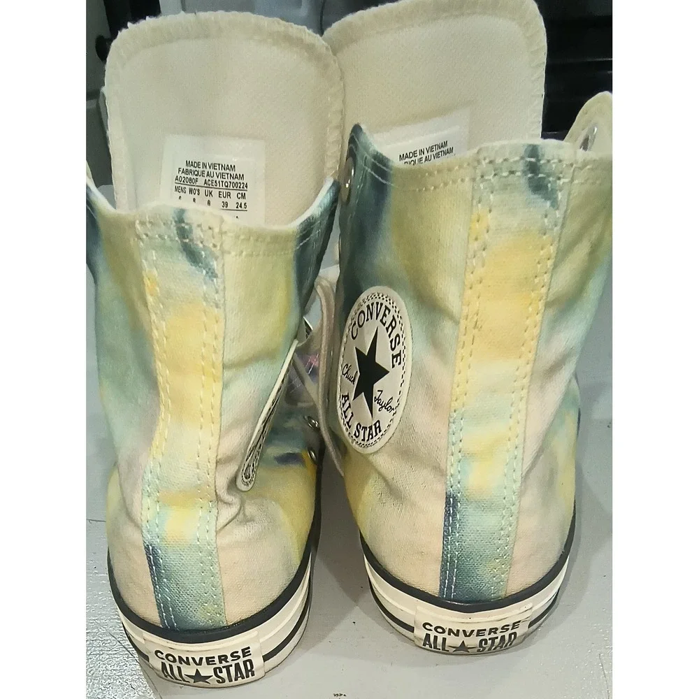 Converse Chuck Taylor All Star High Top Tie Dye Sneakers Unisex Mens 6 Womens 8 - Picture 9 of 10